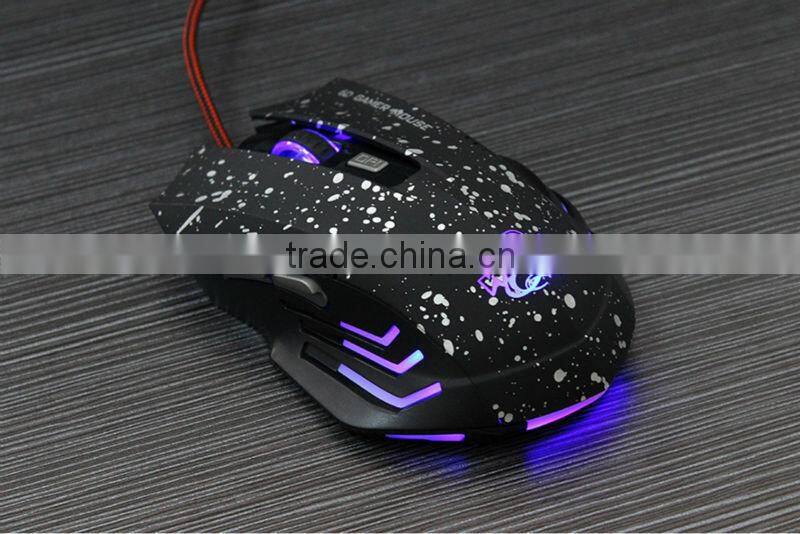 LED Optical USB Wired 6 Button Professional Gaming Mouse