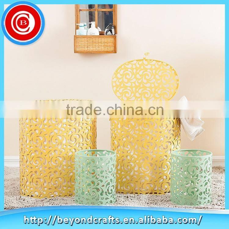 China Factory supply metal laundry basket / dirty laundry basket