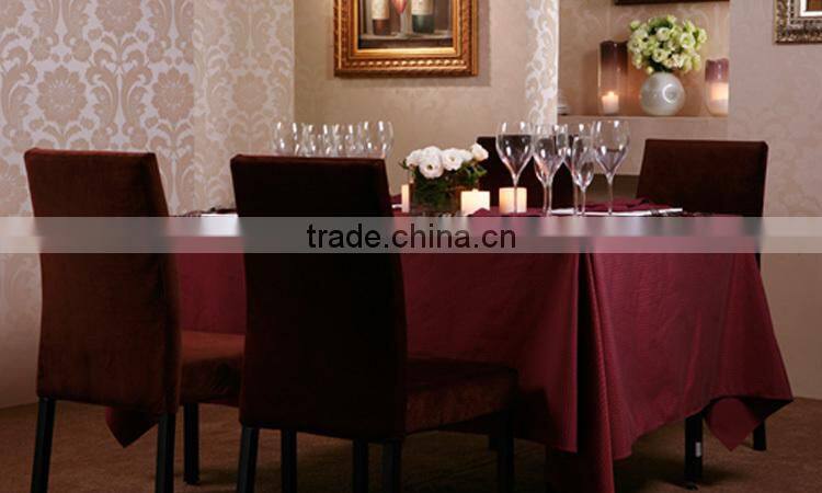 Linen Pro Dot High End White Table Cloth for 5 Star Restaurant and Hotel