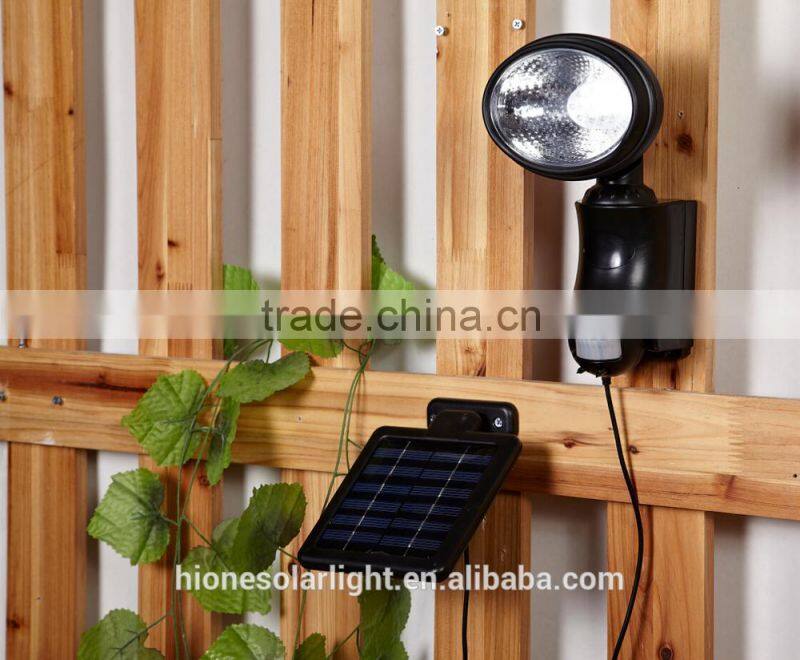 Solar Powered LED Outdoor Garden Wall Fence Pathway Light Lamp