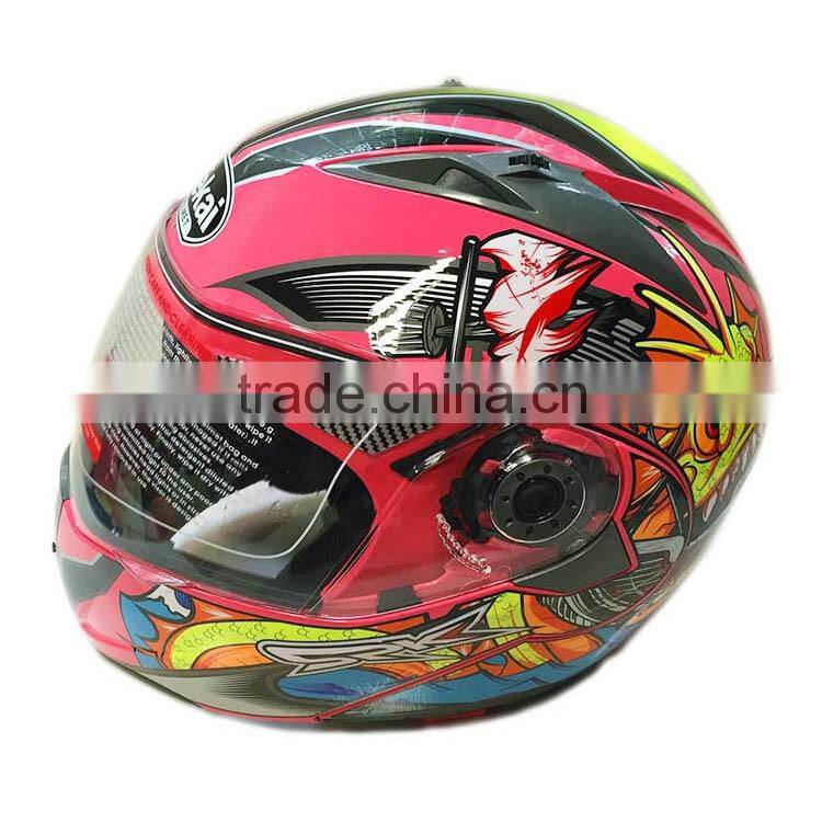 flip up motorcycle helmet with double visor motorcycle helmet