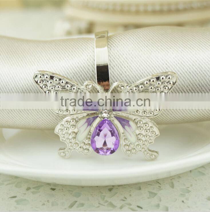 Hot Sale Nice Bulk Wholesale Rhinestone Napkin Rings For Weddings Decoration Diamond Crystal high quality