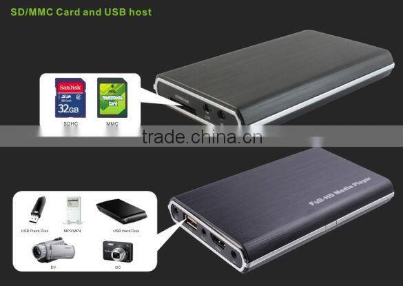 Best 3D 1080p media player Mini TV player Internal 2.5" hard disk