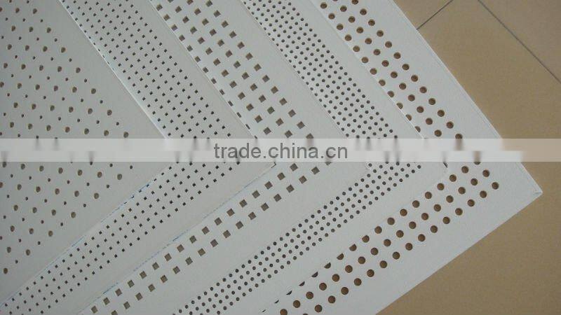 acoustic plasterboard with round hole
