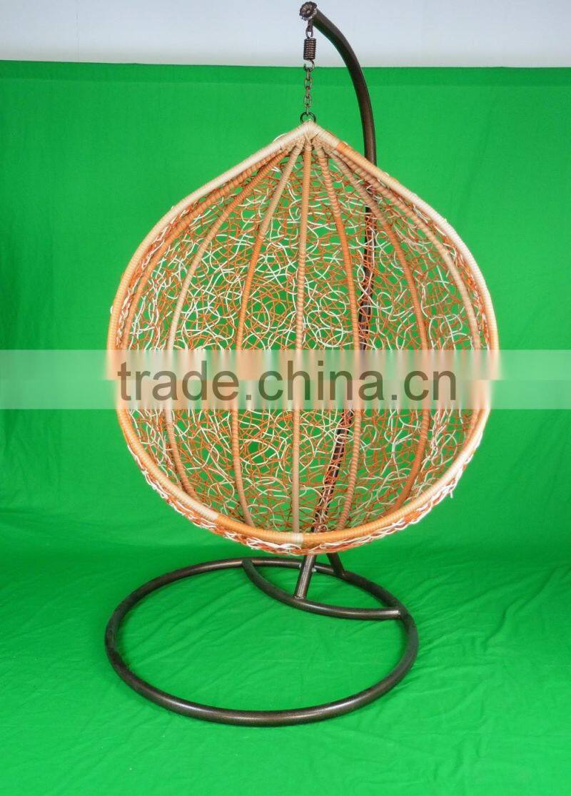 0503 outdoor garden patio good quality single seat rattan hanging swing chair YPS083