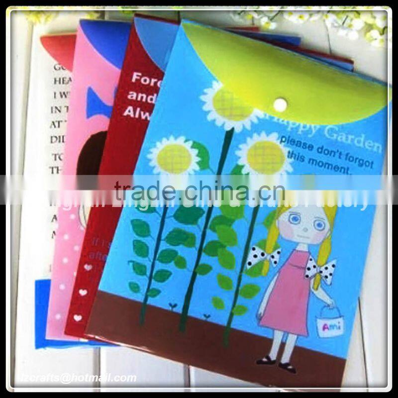 Factory sales a4 clear file folder document holder/A4 A5 plastic PP folding clip boards/pp file folder
