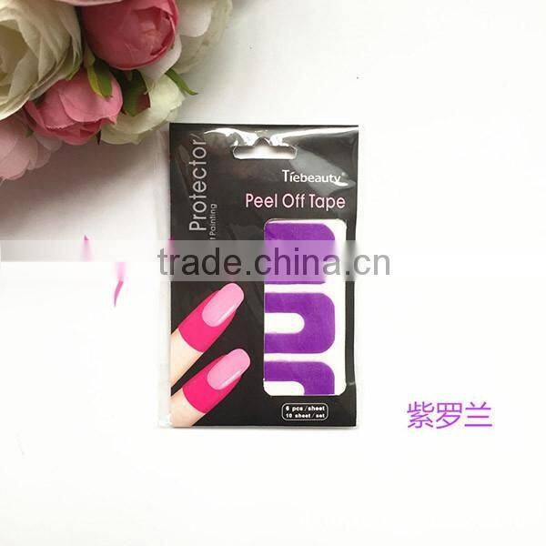 New arrival 10pcs Peel off Nail Art Tape Stickers Nail Glue Stickers Printer Protector