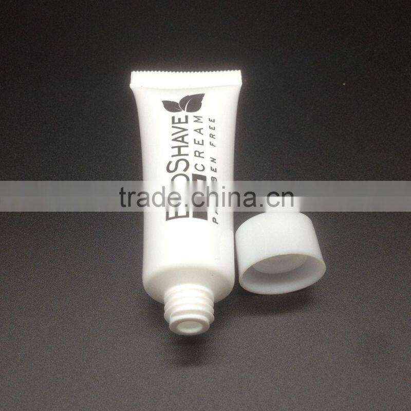 10ml cosmetic plastic tube for shaving cream and tooth paste