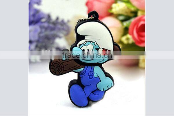 BIG SALE!!! the most popular high quality factory manufacture cartoon silicone keychain