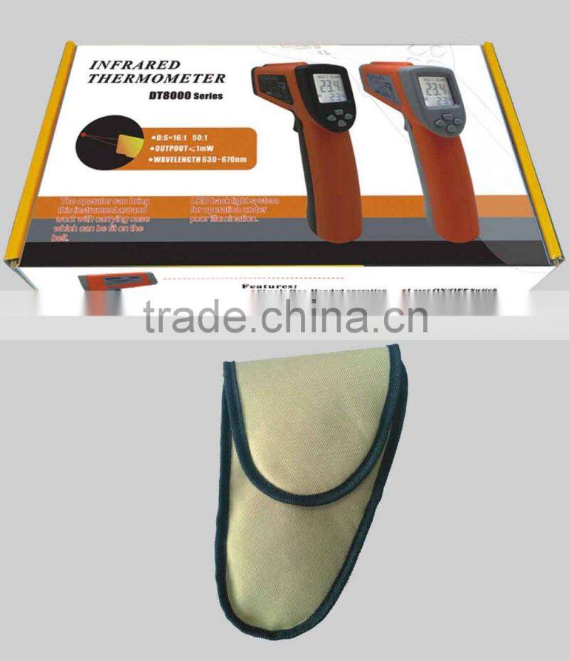 Digital display infrared laser thermometer gun with laser point Temperature Gun (-50-1600C) CE,ROHS DT8700H/8010H/8013T/8016