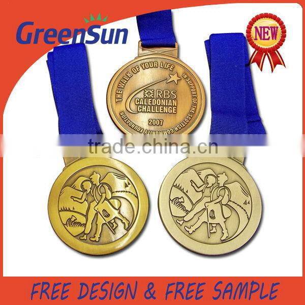 2015 made in china stylish metal medal for kids