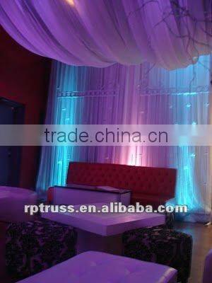 Quick No Tools Assembly pipe and drape for rentals