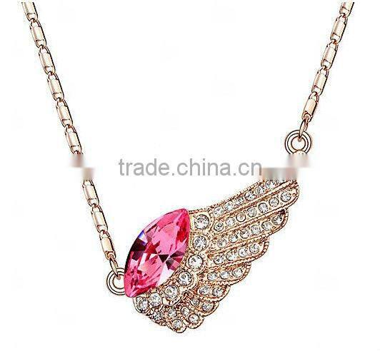angel wing pendant charm pendant crystal pendant