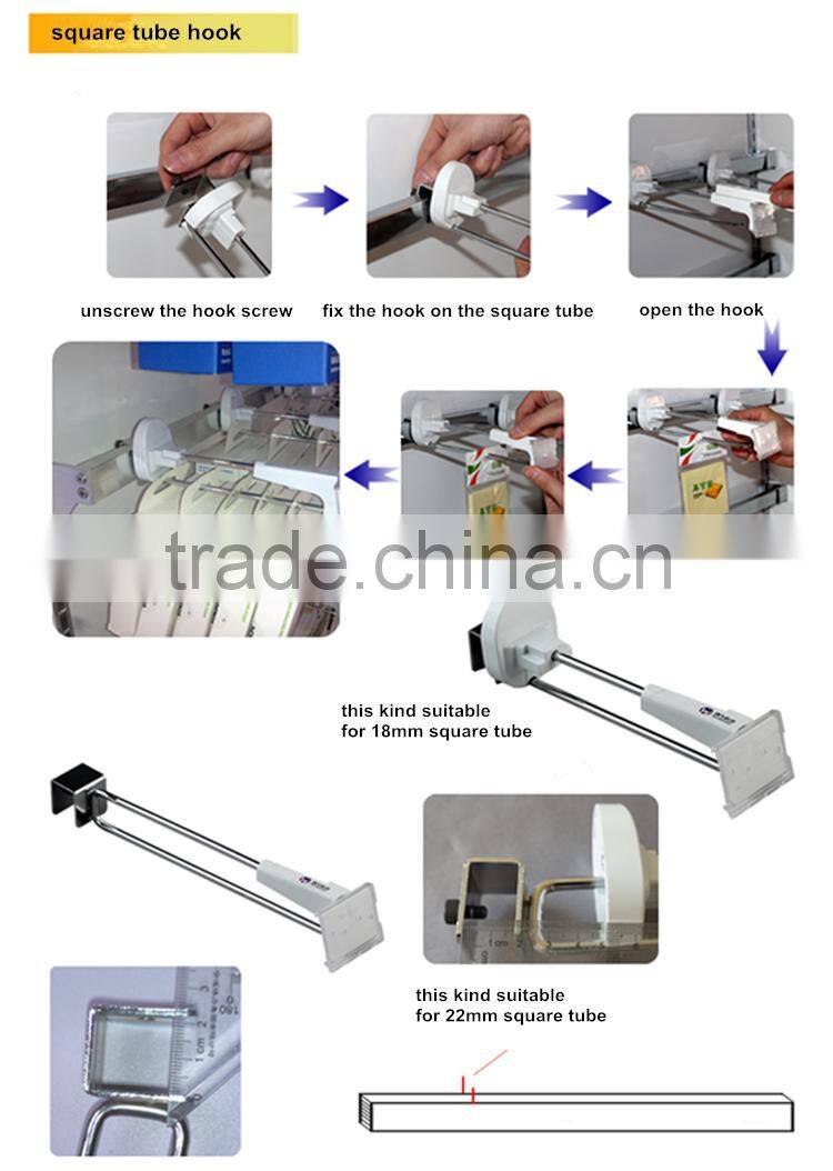 Huohua high quality slatwall security anti-theft lockig hooks