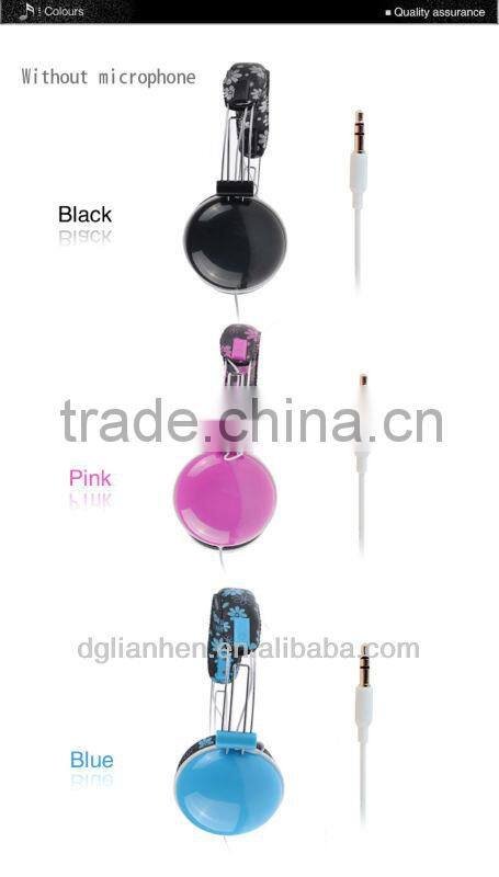 wired 3.5mm plug jack bulk headphones with high quality heavy bass sound effect