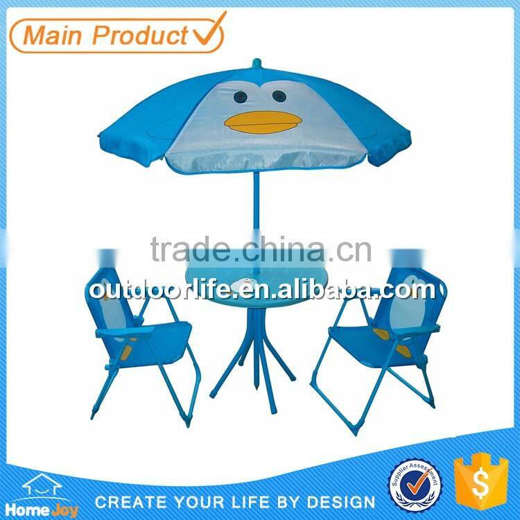 Lovely kids patio set with umbrella, table and chairs set, kids outdoor furniture