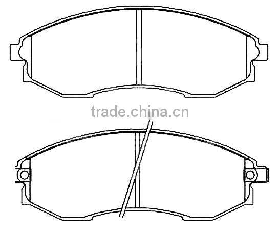 Front Axle Semi-metal Brake Pads for Benz