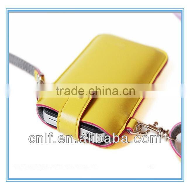 PU Cell Phone, Mobile Phone Neck Hanging Bag