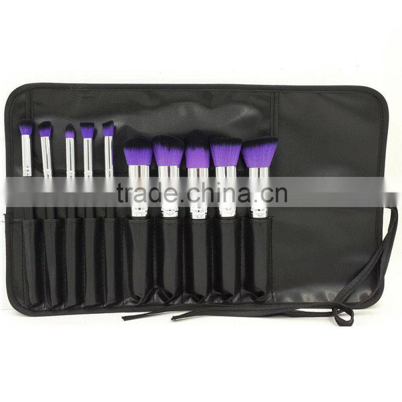 White Professional Make Up Brushes Set With Flower Bag Case