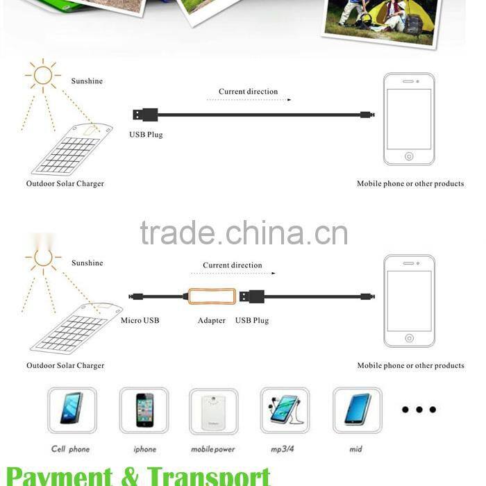 solar power universal amorphous silicon thin film flexible solar panel for mobile phone