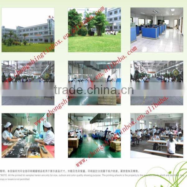 Square Tin Box with PET window