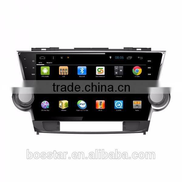 android car video GPS multimedia system for Toyota highlander 2012 Kluger with wifi, bt, dvr, rear view input