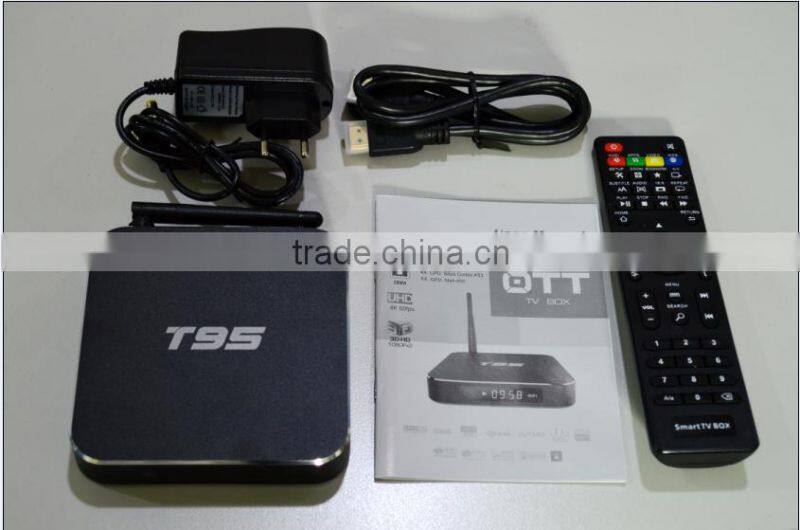 New Arrival!! Cloudnetgo Metal Amlogic S905 TV Box T95 WiFi Antenna 1GB/2GB+ 8GB KODI 16.0 Fully Loaded CM905 Android 5.1 TV Box