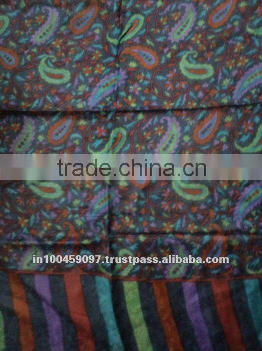 Wool printed shawls for women