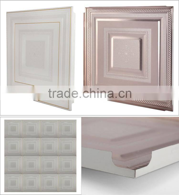 Integrated panels in china aluminum material metal ceiling tiles