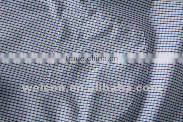 long sleeve 2012 blue plaid slim fit 100% cotton casual style business dress latest brand design fashion men shirt