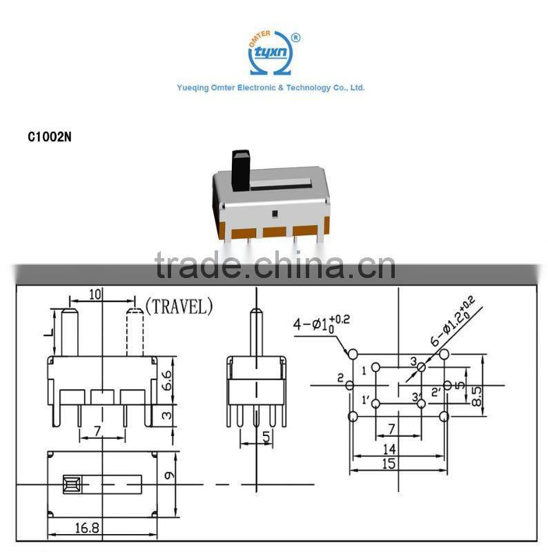 C1002N 11mm slide potentiometer