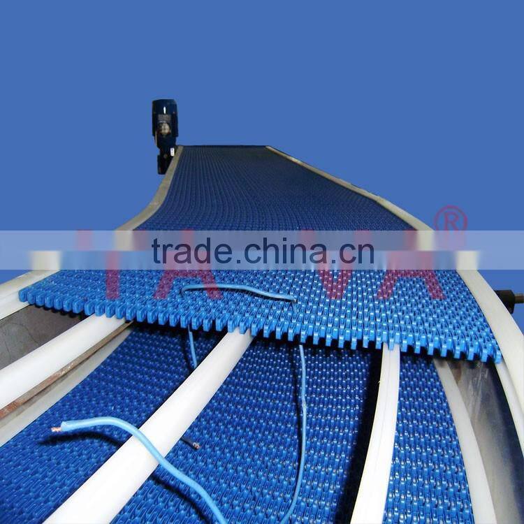 Automatic plastic belt conveyor production line/sideflexing modular conveyor