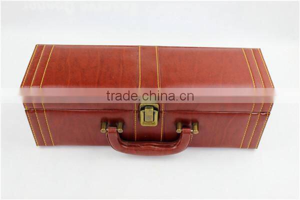 luxury wine set in a wooden box made in china