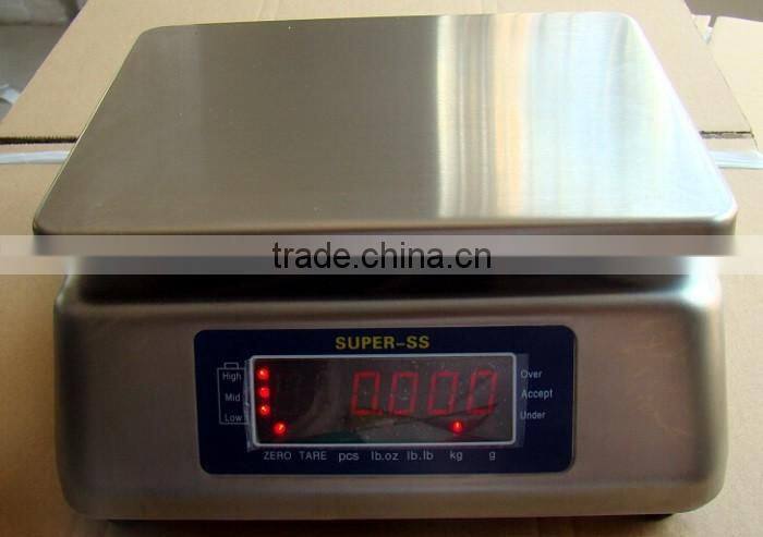 IP 68 stainless steel water proof weighing scale