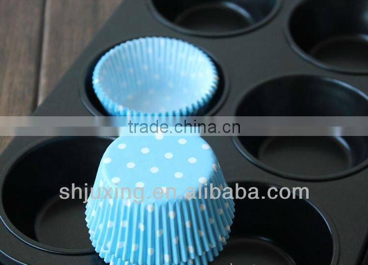 Black Polka Dot greaseproof cupcake liners