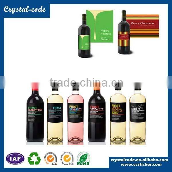 Good printing new design die cut wine label