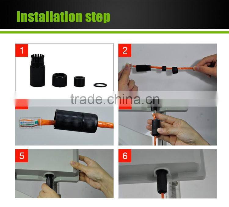 2016 new IP68 waterproof ethernet rj45 cable connector made in China