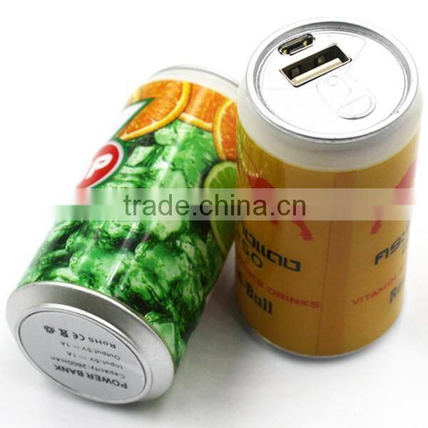 Cola can 8000mAh portable power bank for Samsung S7