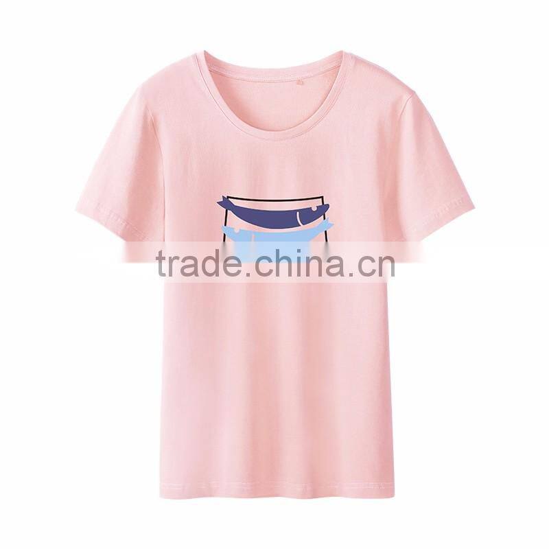 manufacturer china custom women's clothing cotton loose bluk custom t shirt latest shirt designs for women