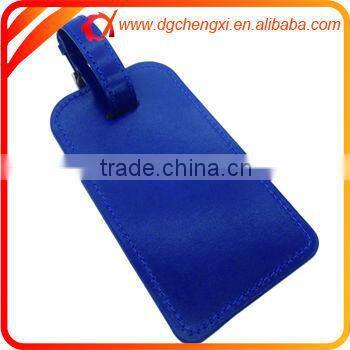 Navy Blue Genuine Leather ID Golf Luggage bag Tags