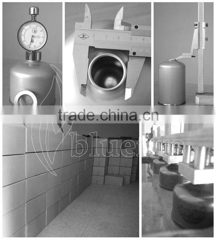 butan propane gas cartridge canister in screw type