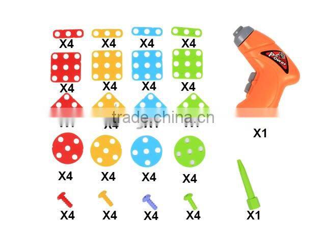 DIY Mosaics Play Set with Carry Case Assembled Creative Toys