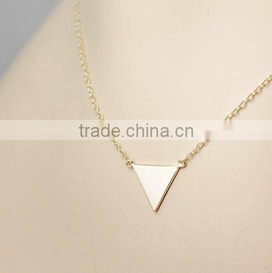 Wholesale China 925 Sterling Silver Triangle Necklace