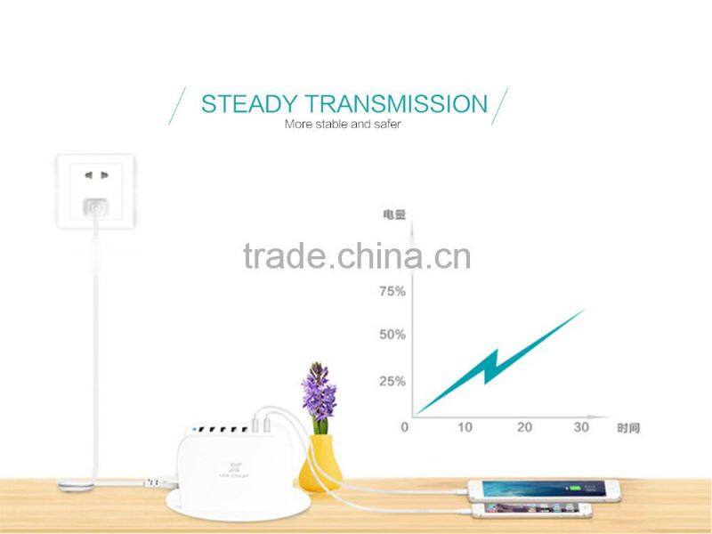 40W 8A 5 Port Smart Intelligent Desktop USB Wall Travel Charger Adapter Charging Station for smart phones and tablet