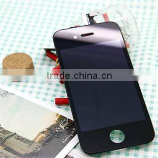 Black LCD Touch Screen Digitizer Glass Assembly Replacement +Frame For iPhon 4S
