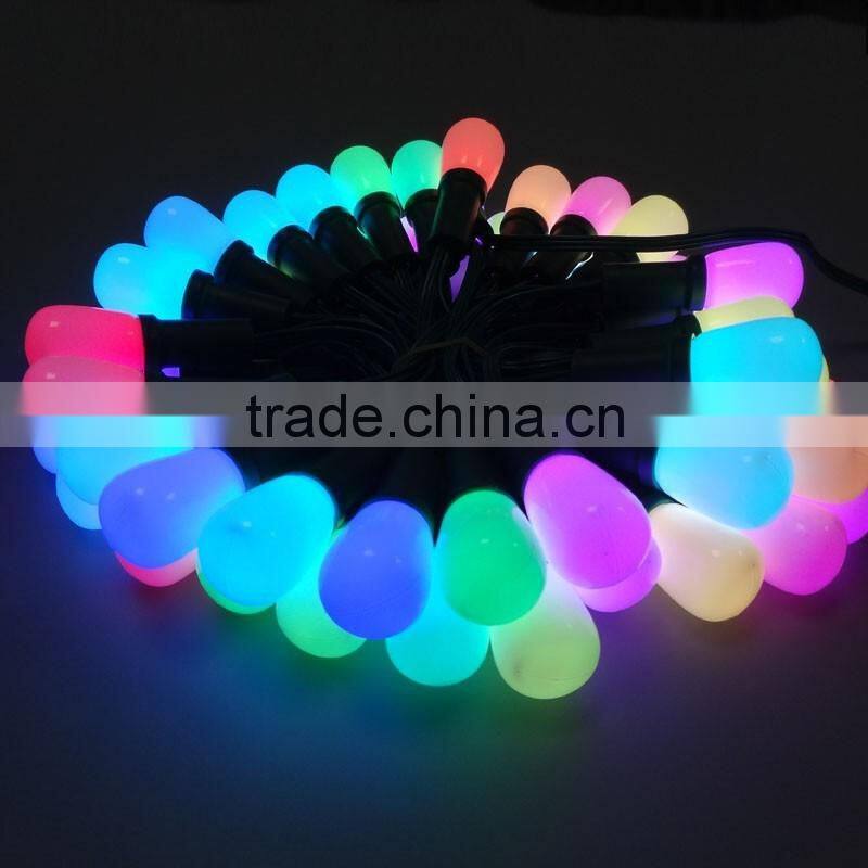 addressable RGB C7 DC12V WS2811 LED Christmas pixel string light