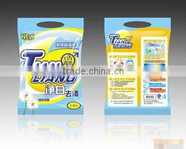 Detergent powder bag for washing powder packaging