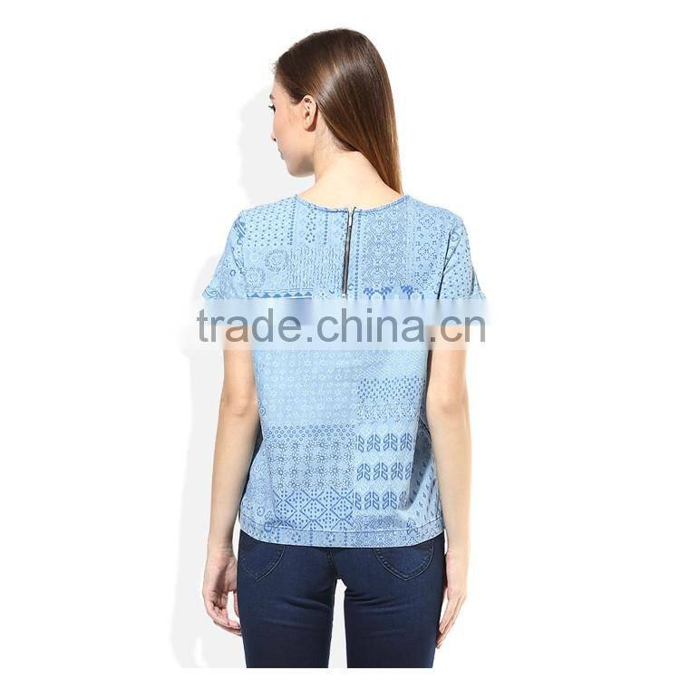 Daijun oem women 180g polyester o neck best quality girl t shirts printed designs