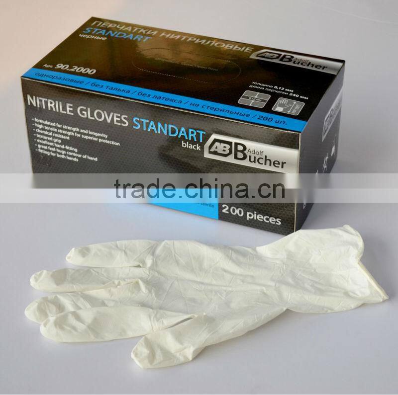 White Disposable Gloves Nitrile