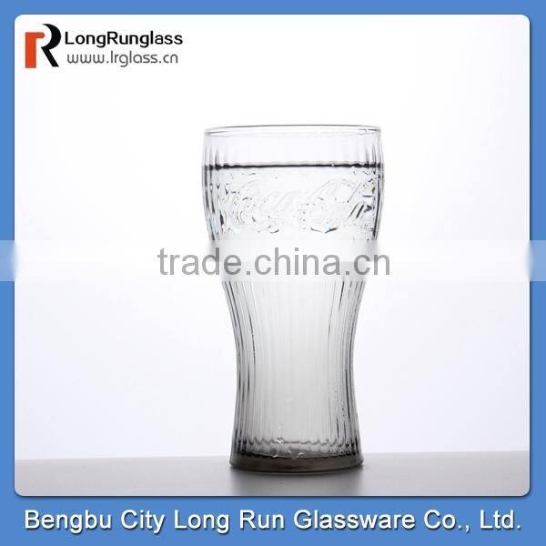 LongRun 347ml classical new style coca cola glass cup drinking glass mug wholesale